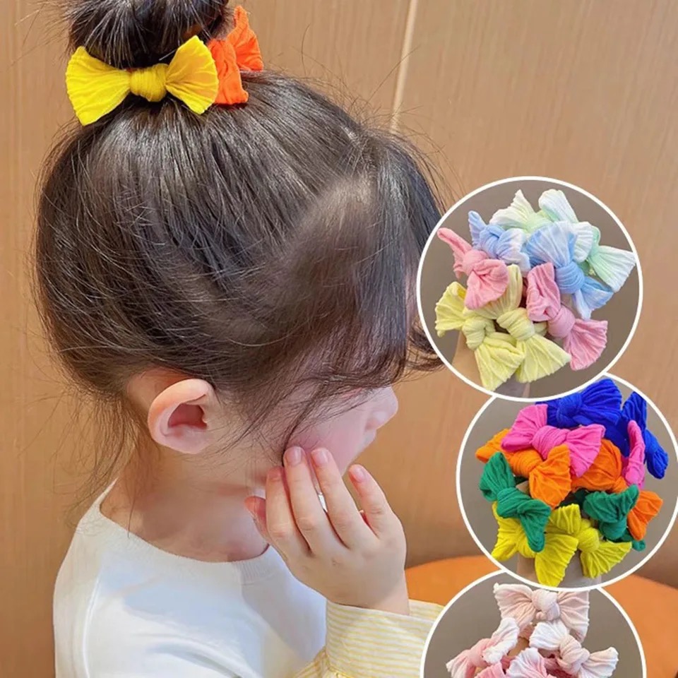 Scrunchie Satin Set - Ikat kepala simpul kupu-kupu lucu, aksesori