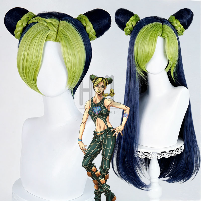 Women'S Yellow Accessories - Wig Cosplay Anime JOJO Jolyne Cujoh