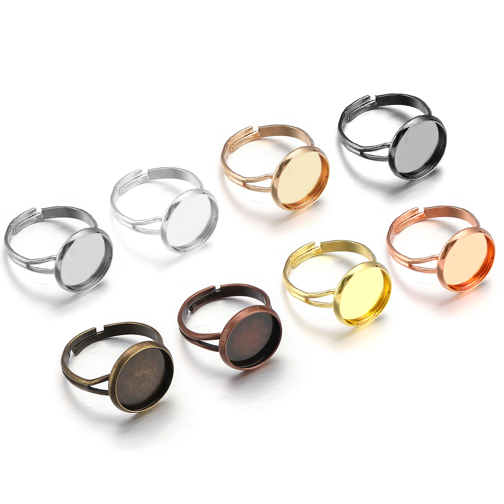 Ring Set Adjustable - 10Pcs/Lot Cincin Kosong yang Dapat Disesuaikan,
