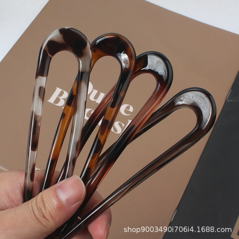 Women'S Accessories H&M - Jepit rambut bentuk U motif macan