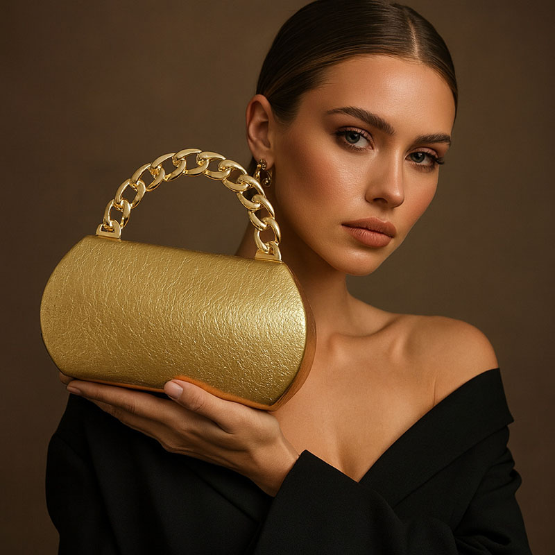 Wallet Chain Bag - Tas Selempang Wanita Mewah Model Kotak