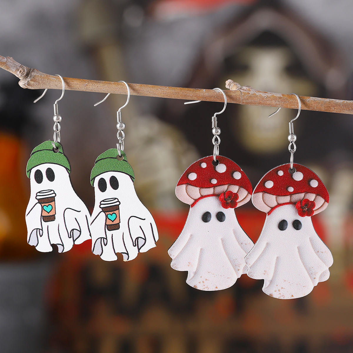 Women'S Accessories Amazon - Aksesoris telinga gantung hantu imut Halloween