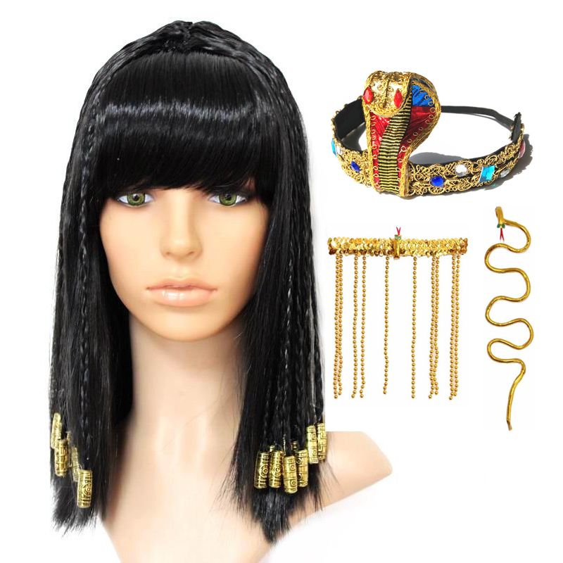Women Accessories In Egypt - Wig Cleopatra Wanita Ratu Mesir Rambut