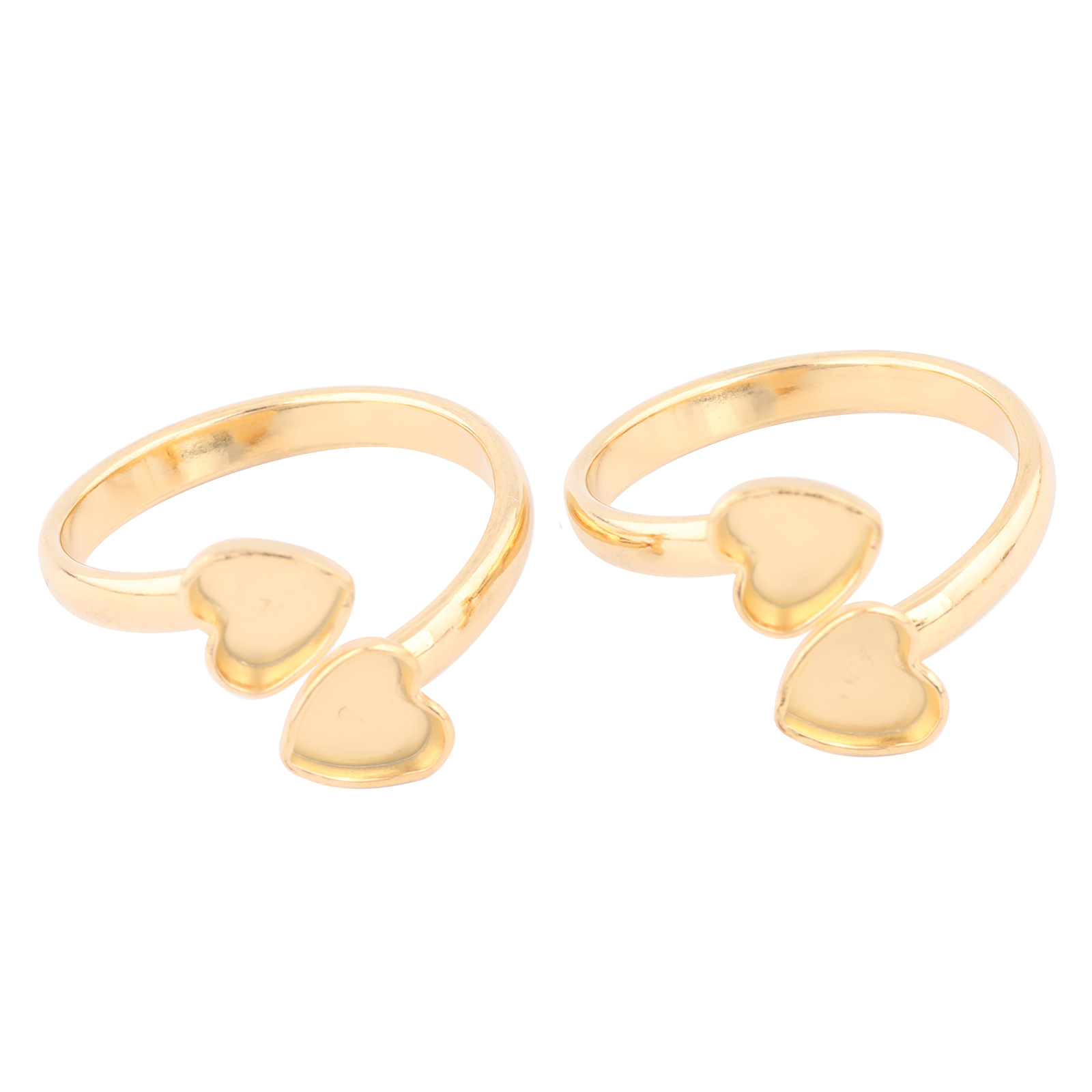 Ring Set Adjustable - 10 Buah Baja Tahan Karat Berlapis
