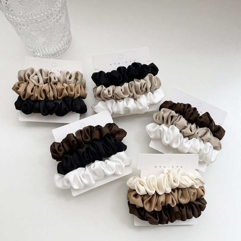 Scrunchie Satin Set - Set Ikat Rambut Satin 3 Buah/Set