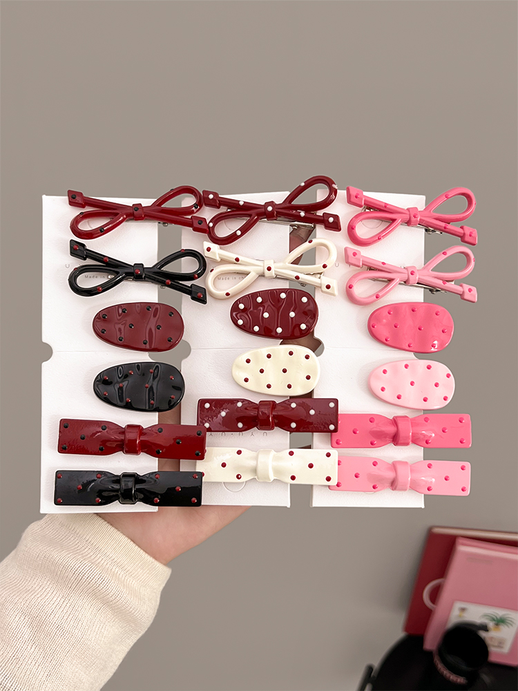 Women Accessories Brands - Jepit Rambut Polka Dot Keren Manis,