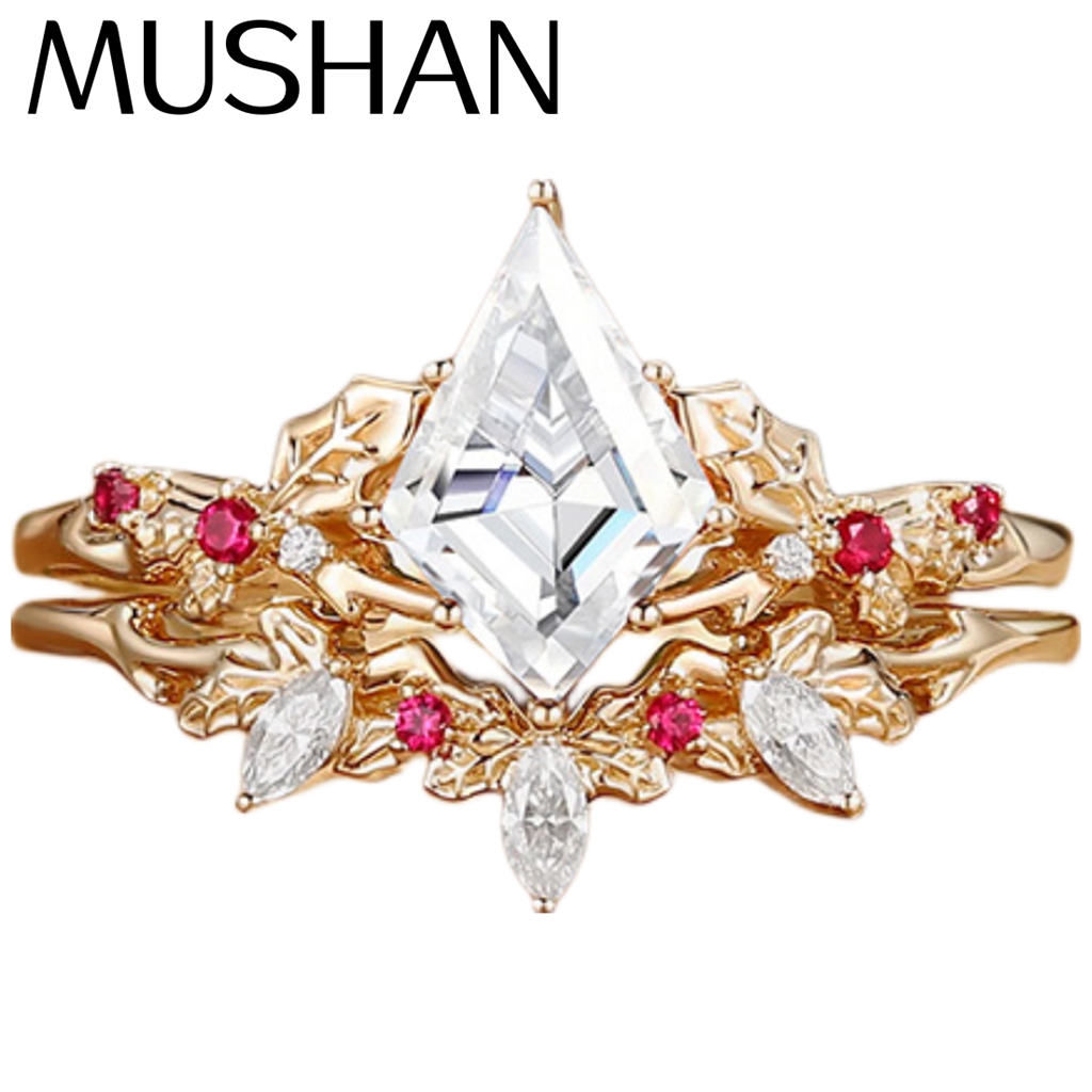 Women'S Yellow Accessories - Perhiasan Khusus MUSHAN Cincin Perak Sterling