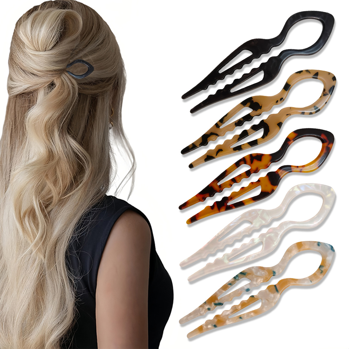 Jepit Rambut Bentuk U Akrilik  - Women'S Accessories H&M ulasan dan harga