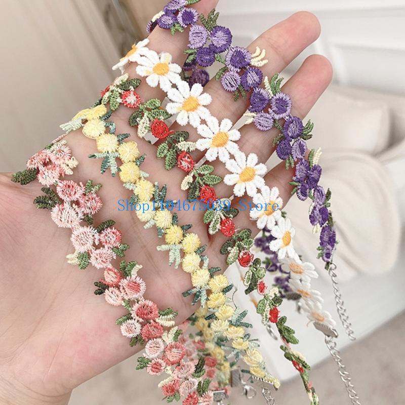 Kalung Choker Renda Bunga Bord - Women Accessories Pk ulasan dan harga