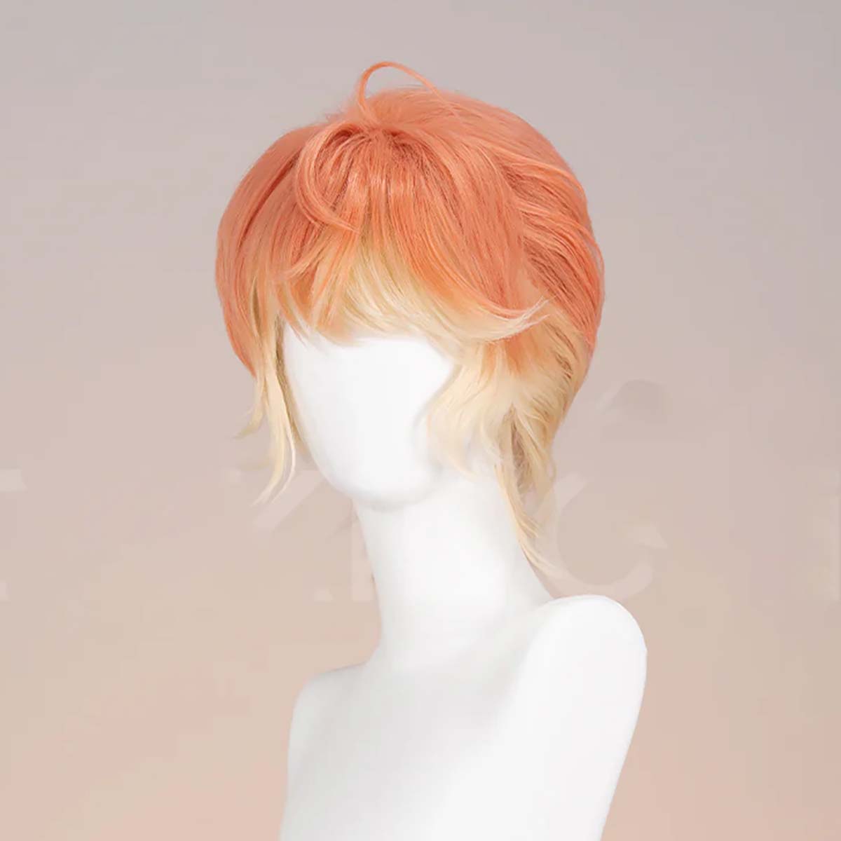 Wig Rambut Pendek Oranye Kunin - Women'S Yellow Accessories ulasan dan harga