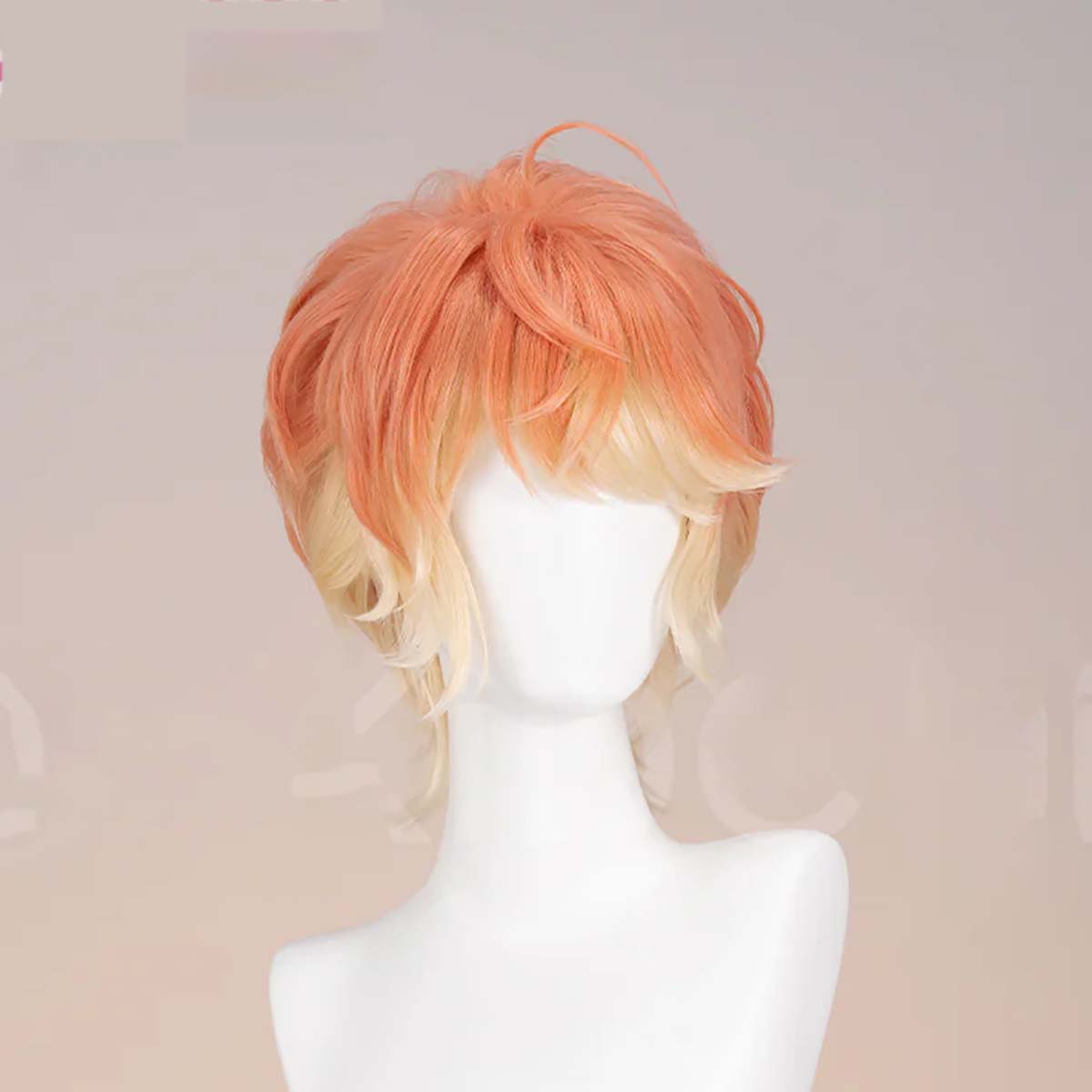 Wig Rambut Pendek Oranye Kunin - Women'S Yellow Accessories ulasan dan harga