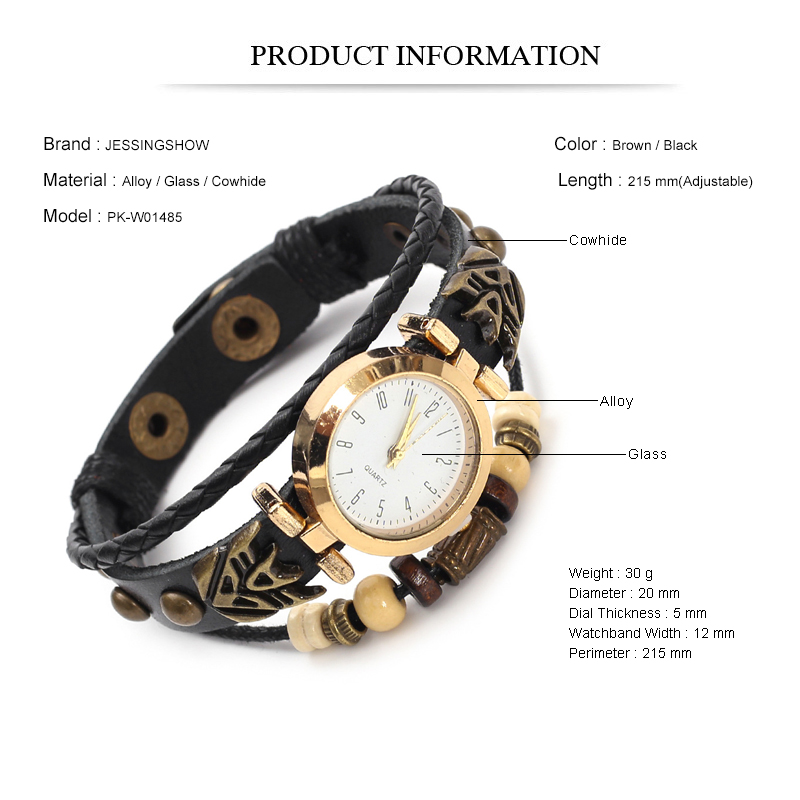 Jam Tangan Kuarsa Kulit Antik  - Women Accessories Pk ulasan dan harga