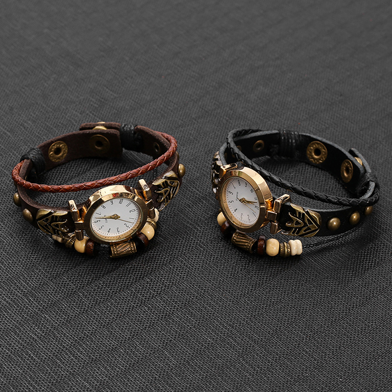 Jam Tangan Kuarsa Kulit Antik  - Women Accessories Pk ulasan dan harga