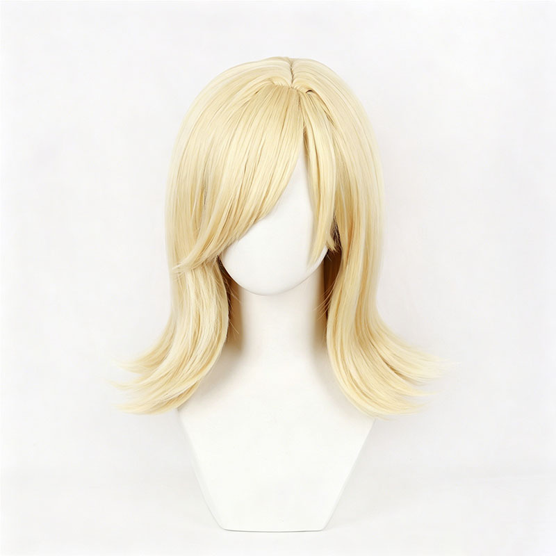 Wig Cosplay Anime JOJO Lucy St - Women'S Yellow Accessories ulasan dan harga