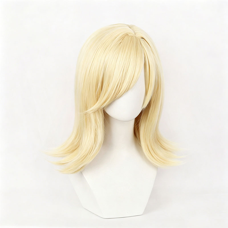 Wig Cosplay Anime JOJO Lucy St - Women'S Yellow Accessories ulasan dan harga