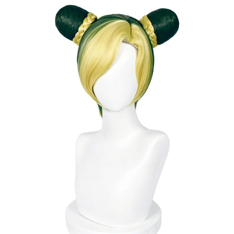 Wig Cosplay Anime JOJO Jolyne  - Women'S Yellow Accessories ulasan dan harga