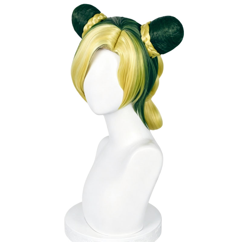 Wig Cosplay Anime JOJO Jolyne  - Women'S Yellow Accessories ulasan dan harga