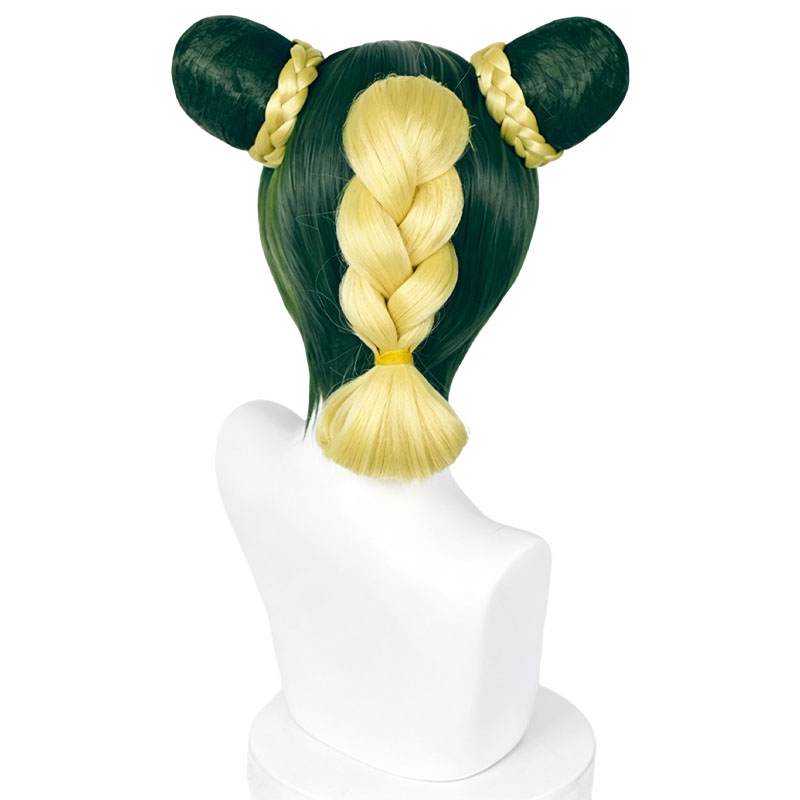Wig Cosplay Anime JOJO Jolyne  - Women'S Yellow Accessories ulasan dan harga