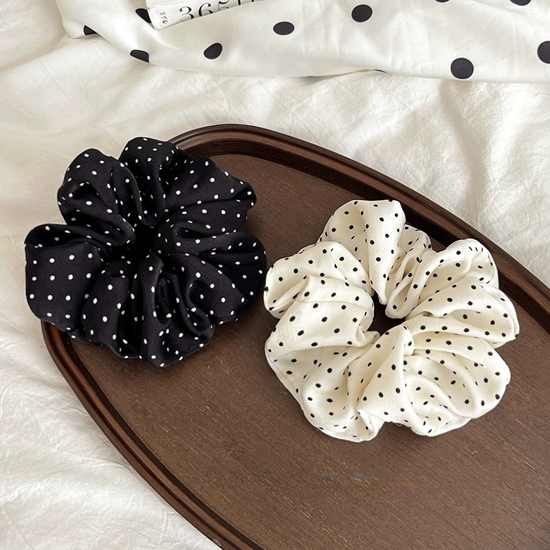 2 Buah/Set Ikat Rambut Elegan  - Scrunchie Satin Set ulasan dan harga