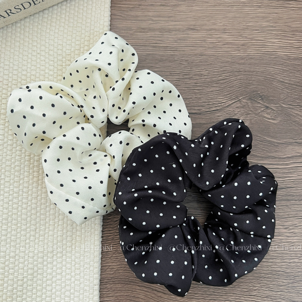 2 Buah/Set Ikat Rambut Elegan  - Scrunchie Satin Set ulasan dan harga