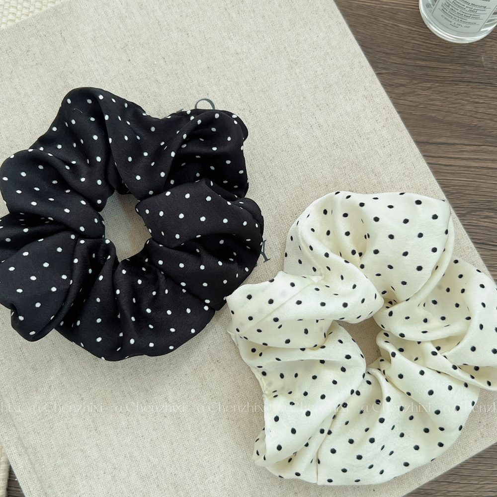 2 Buah/Set Ikat Rambut Elegan  - Scrunchie Satin Set ulasan dan harga