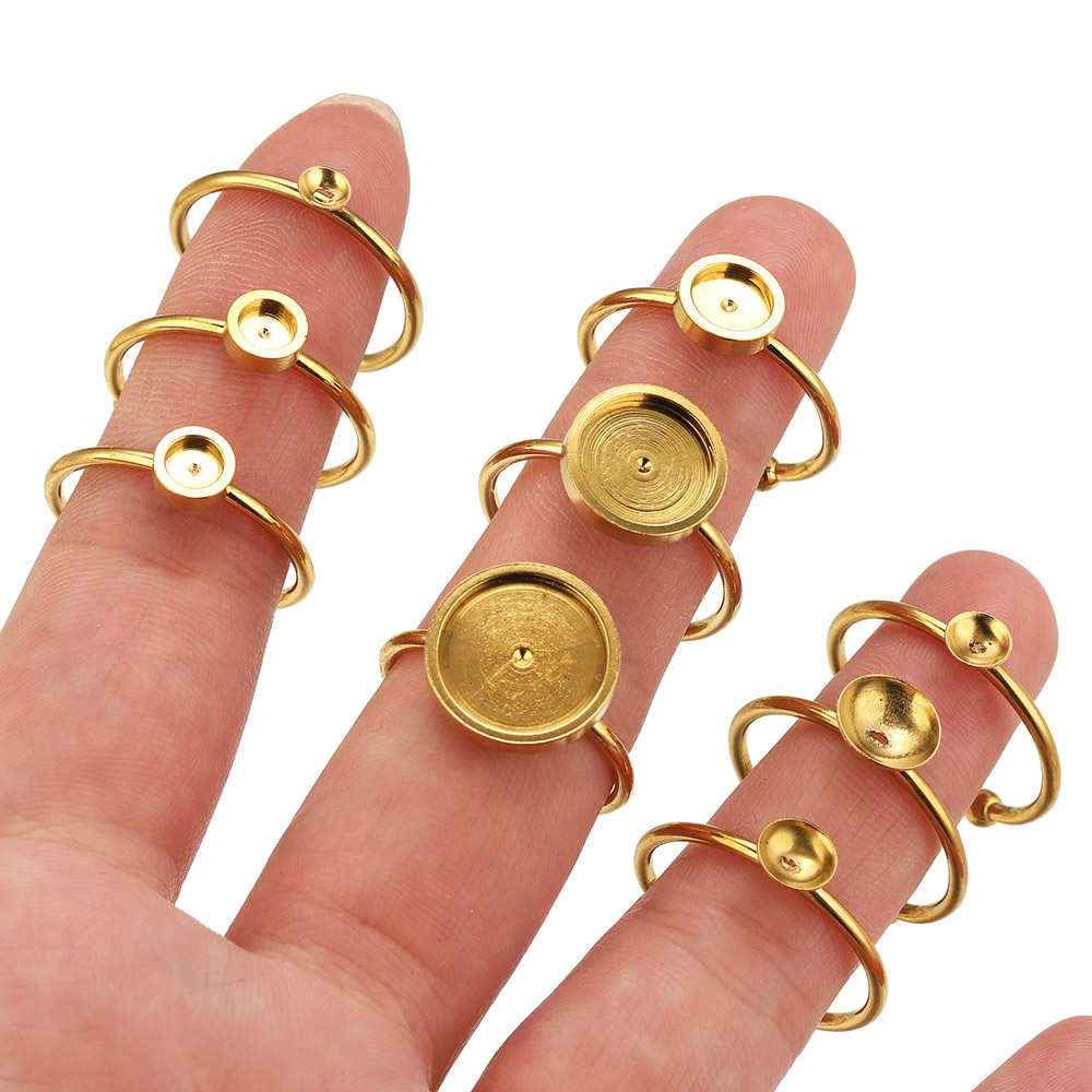 10pcs Cincin Baja Anti Karat B - Ring Set Adjustable ulasan dan harga