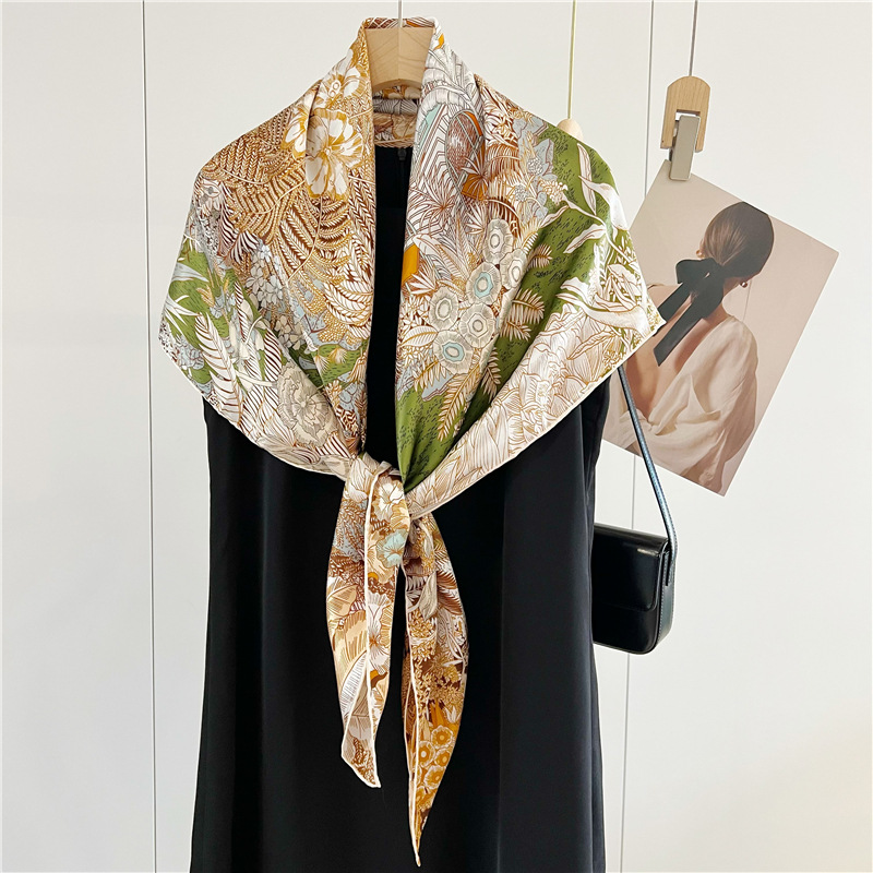 Syal Sutra Satin 110cm Merek M - Women Accessories Brands ulasan dan harga