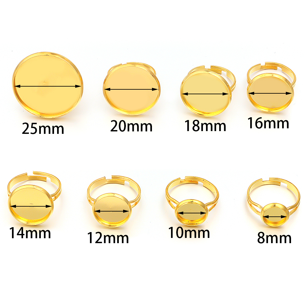 10Pcs/Lot Cincin Kosong yang D - Ring Set Adjustable ulasan dan harga