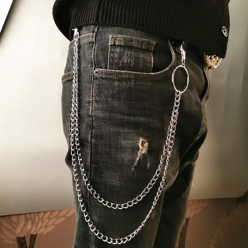 Sabuk Rantai Logam Punk dengan - Wallet Chain Bag ulasan dan harga
