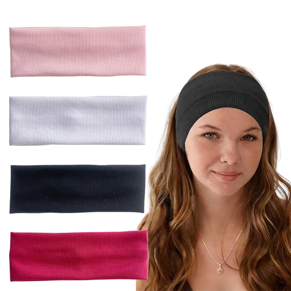 4 buah ikat kepala elastis ber - Women'S Yoga Accessories ulasan dan harga