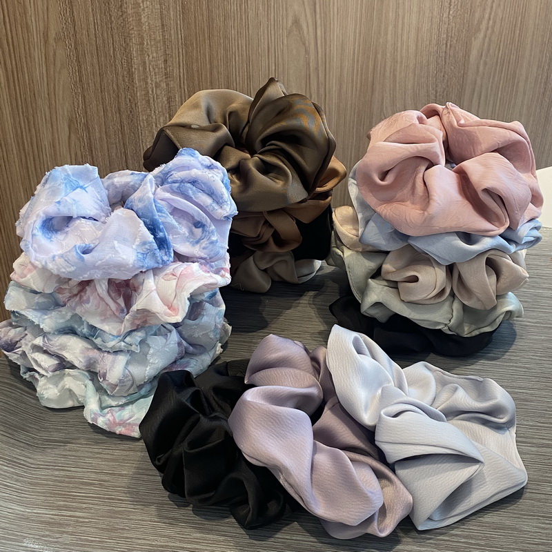 Ikat rambut sutra elastis untu - Scrunchie Satin Set ulasan dan harga