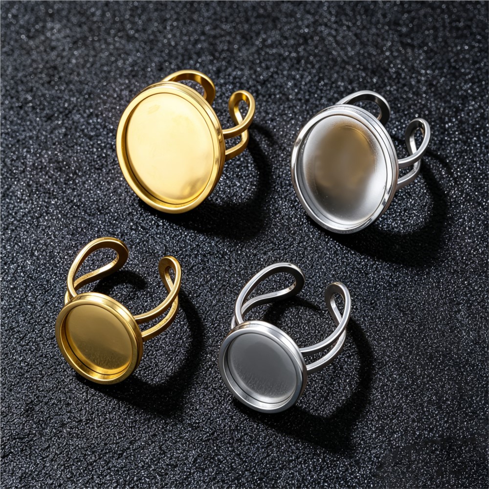2pcs Cincin Baja Anti Karat Pe - Ring Set Adjustable ulasan dan harga
