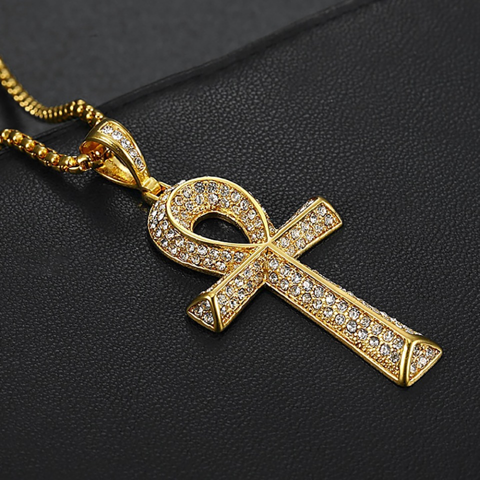 Kalung Liontin Salib Ankh Baja - Women Accessories In Egypt ulasan dan harga