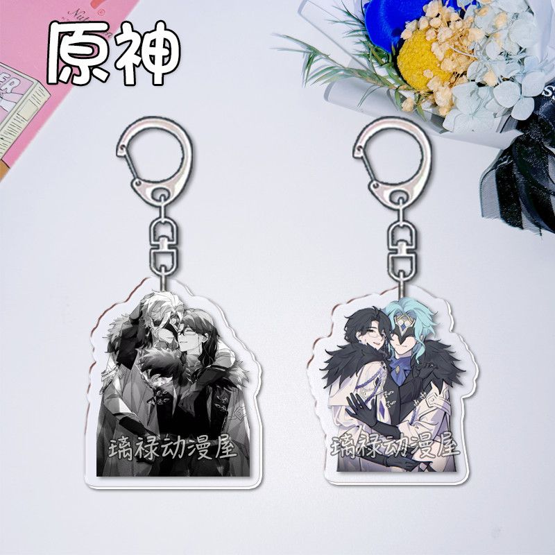 2 Buah Gantungan Kunci Genshin - Women'S Anime Accessories ulasan dan harga