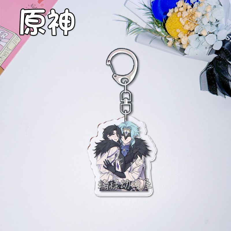 2 Buah Gantungan Kunci Genshin - Women'S Anime Accessories ulasan dan harga