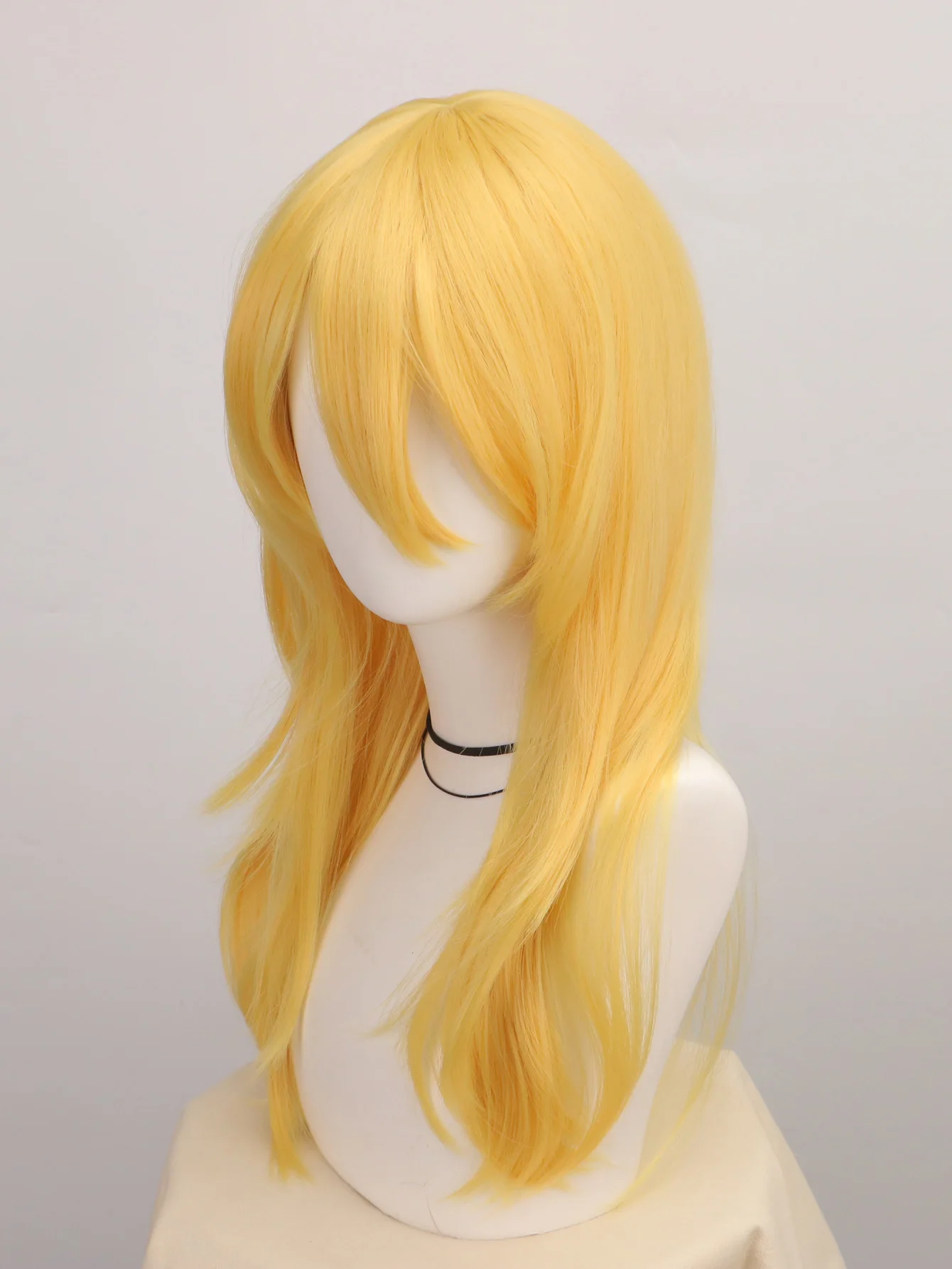 Wig Pesta Cosplay Keriting Ber - Women'S Yellow Accessories ulasan dan harga