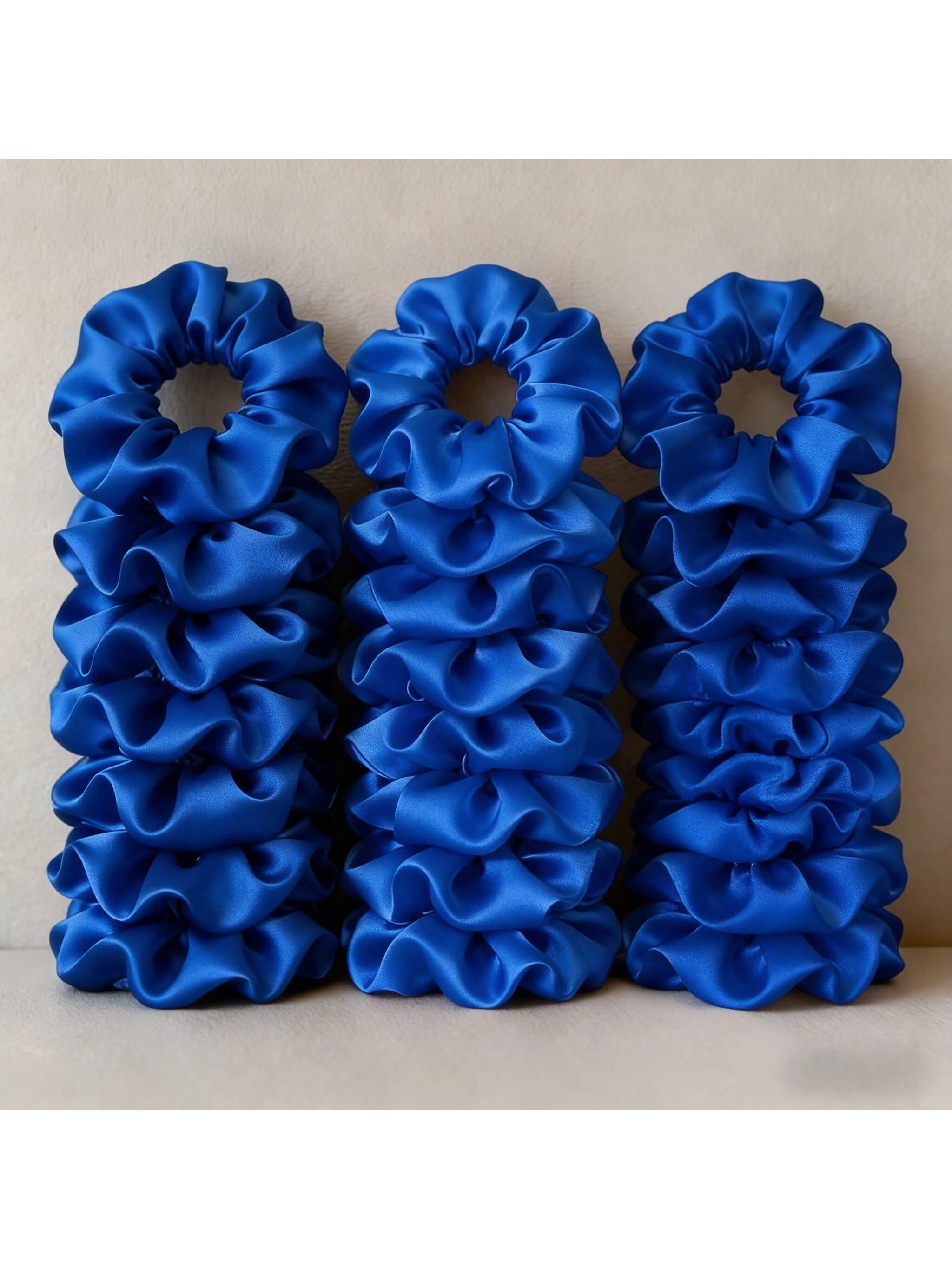 12/24 Buah Set Ikat Rambut Sat - Scrunchie Satin Set ulasan dan harga