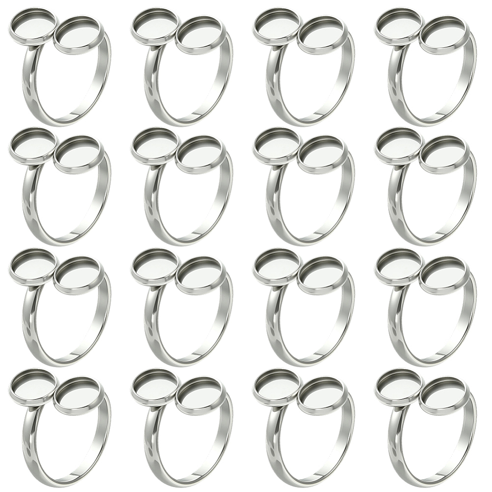 16 Buah Cincin Dasar Kosong 18 - Ring Set Adjustable ulasan dan harga