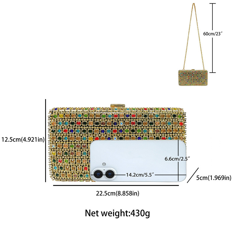Tas Makan Malam Wanita Mewah 2 - Wallet Chain Bag ulasan dan harga