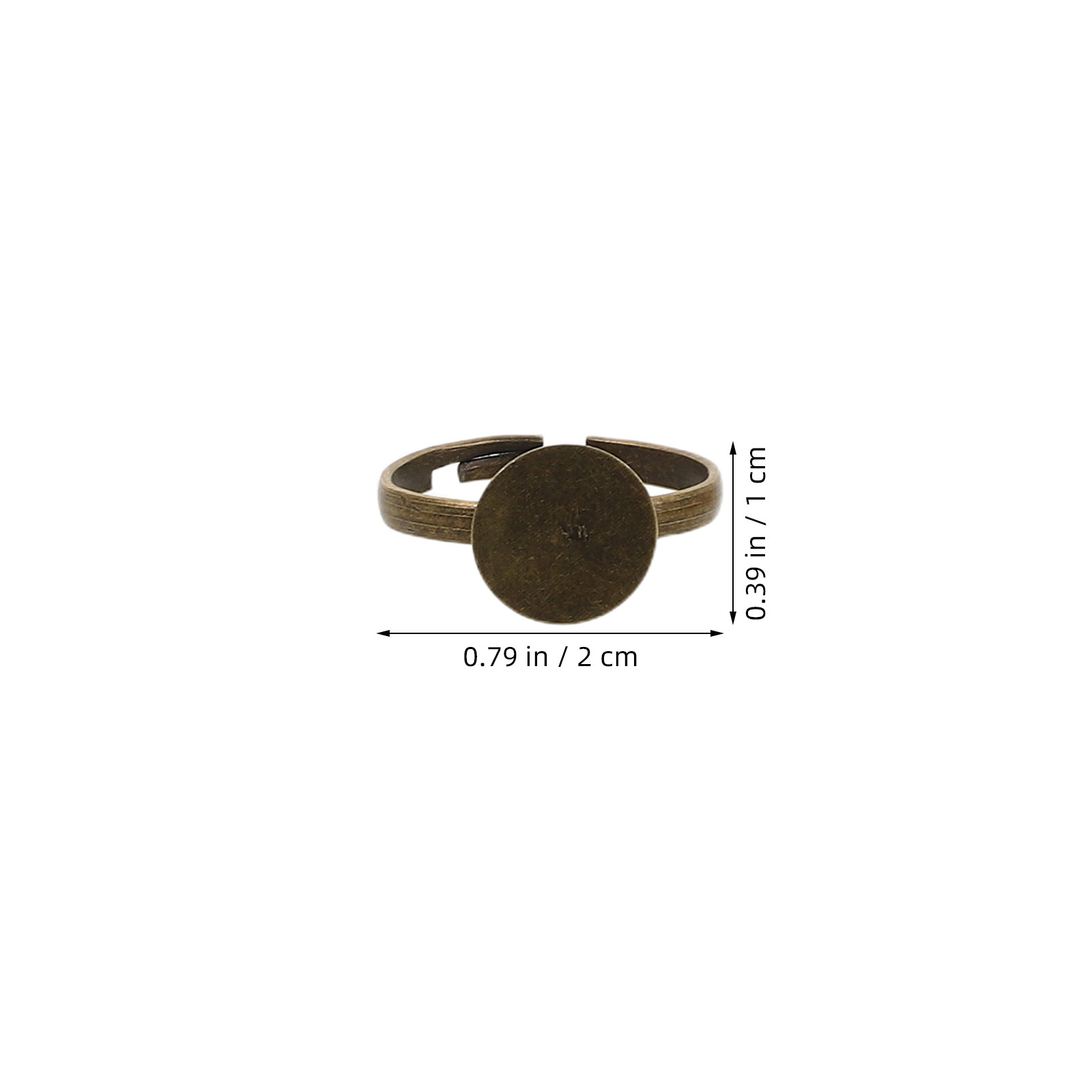 100Pcs Cincin Dasar Cabochon y - Ring Set Adjustable ulasan dan harga