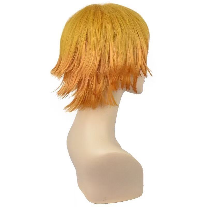 Wig Cosplay Pendek Berlapis Om - Women'S Yellow Accessories ulasan dan harga