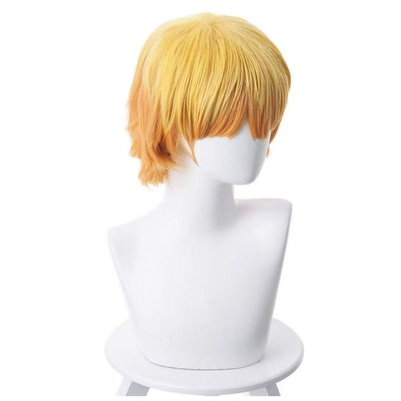 Wig Cosplay Pendek Berlapis Om - Women'S Yellow Accessories ulasan dan harga