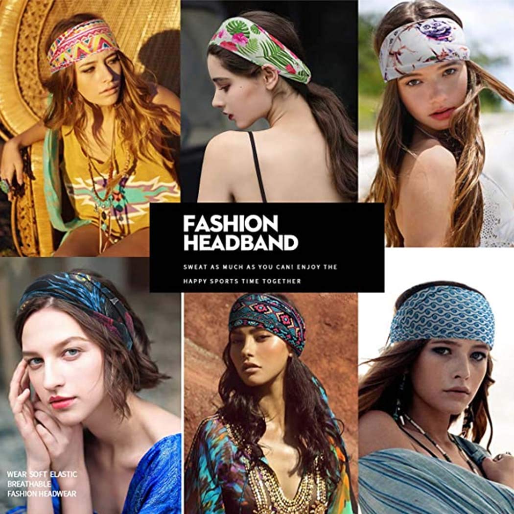 Bando Boho lebar untuk wanita, - Women'S Yoga Accessories ulasan dan harga