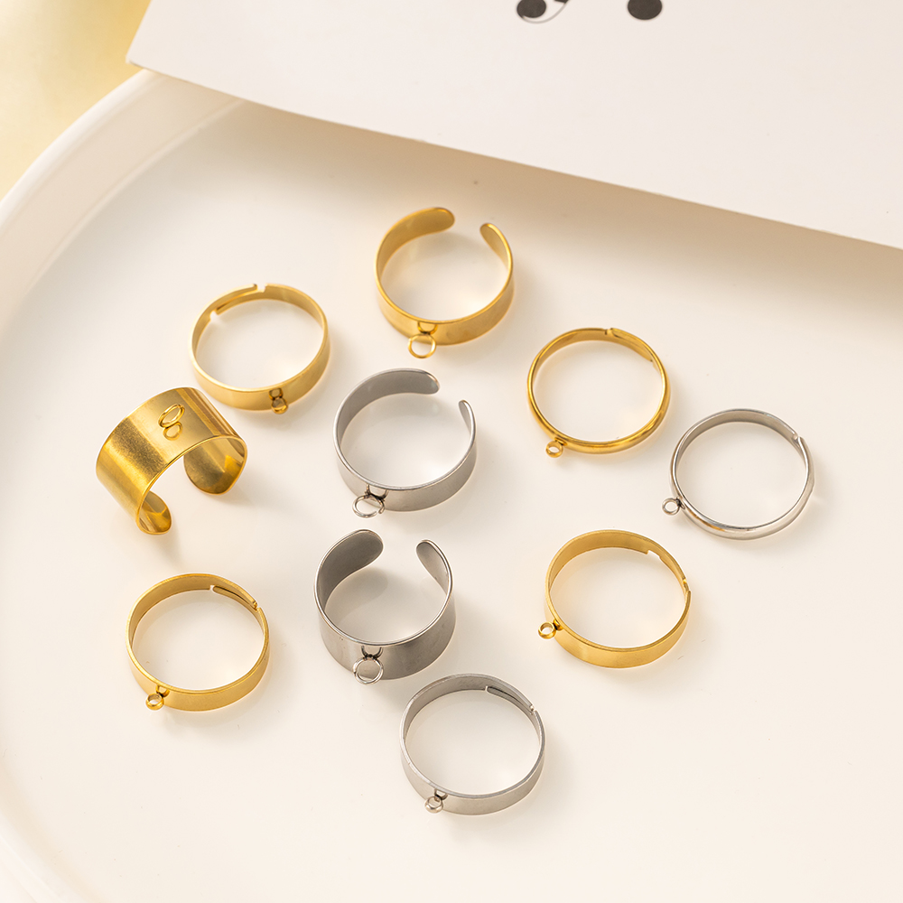 5 Buah/Lot Dasar Cincin Terbuk - Ring Set Adjustable ulasan dan harga