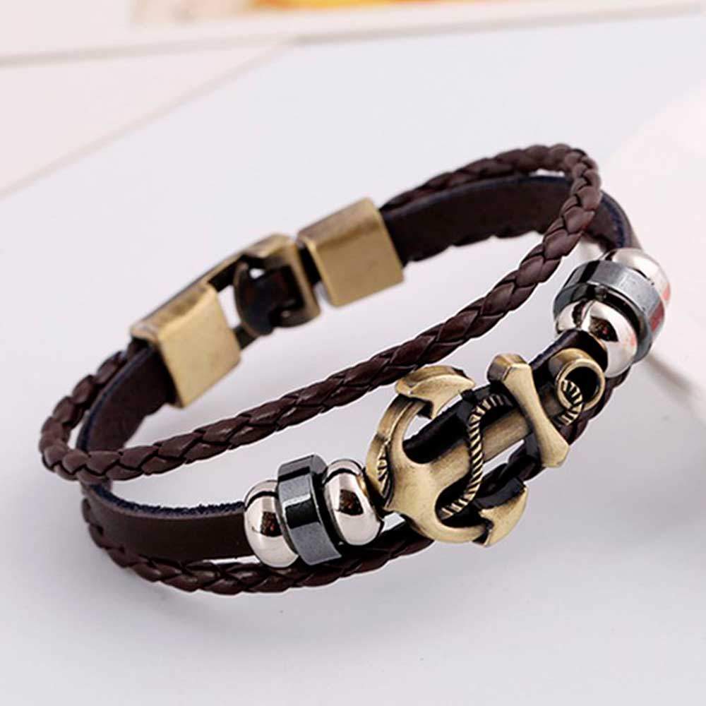 Gelang tali kulit Vintage berl - Women Accessories Pk ulasan dan harga